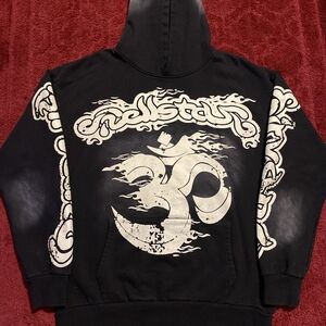 Hellstar Black Hoodie with White Logo